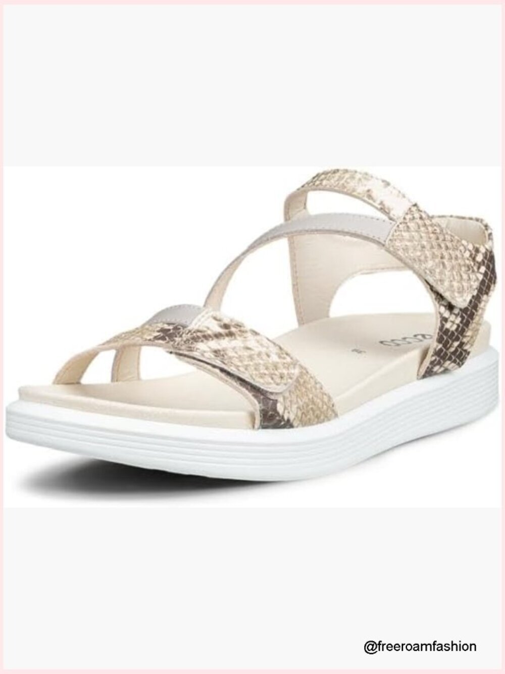 Leather Athletic Sandals with Three Strap Closure for Women